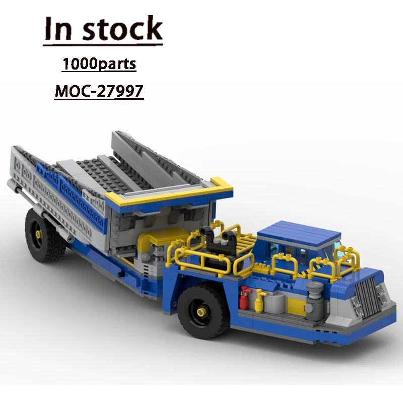 MOC-27997 Transport Ondergrondse Mijnbouwwagen Bouwsteen Model 1000 Nul MOC Creatieve Jongen Verjaardag Bouwsteen Speelgoed Cadeau