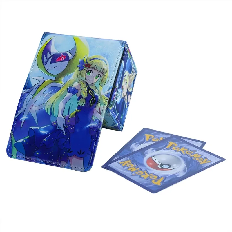 Pokemon Lillie Trainer Animation Characters Self Made Refraction Flash Card Anime Classics Game Collection Cards Toy Gift