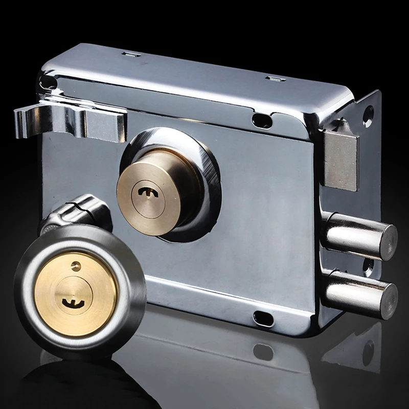 Cerradura de puerta fuerte, cerrojo de seguridad para el hogar, accesorio antirrobo Universal Exterior, acero inoxidable, seguro múltiple suave