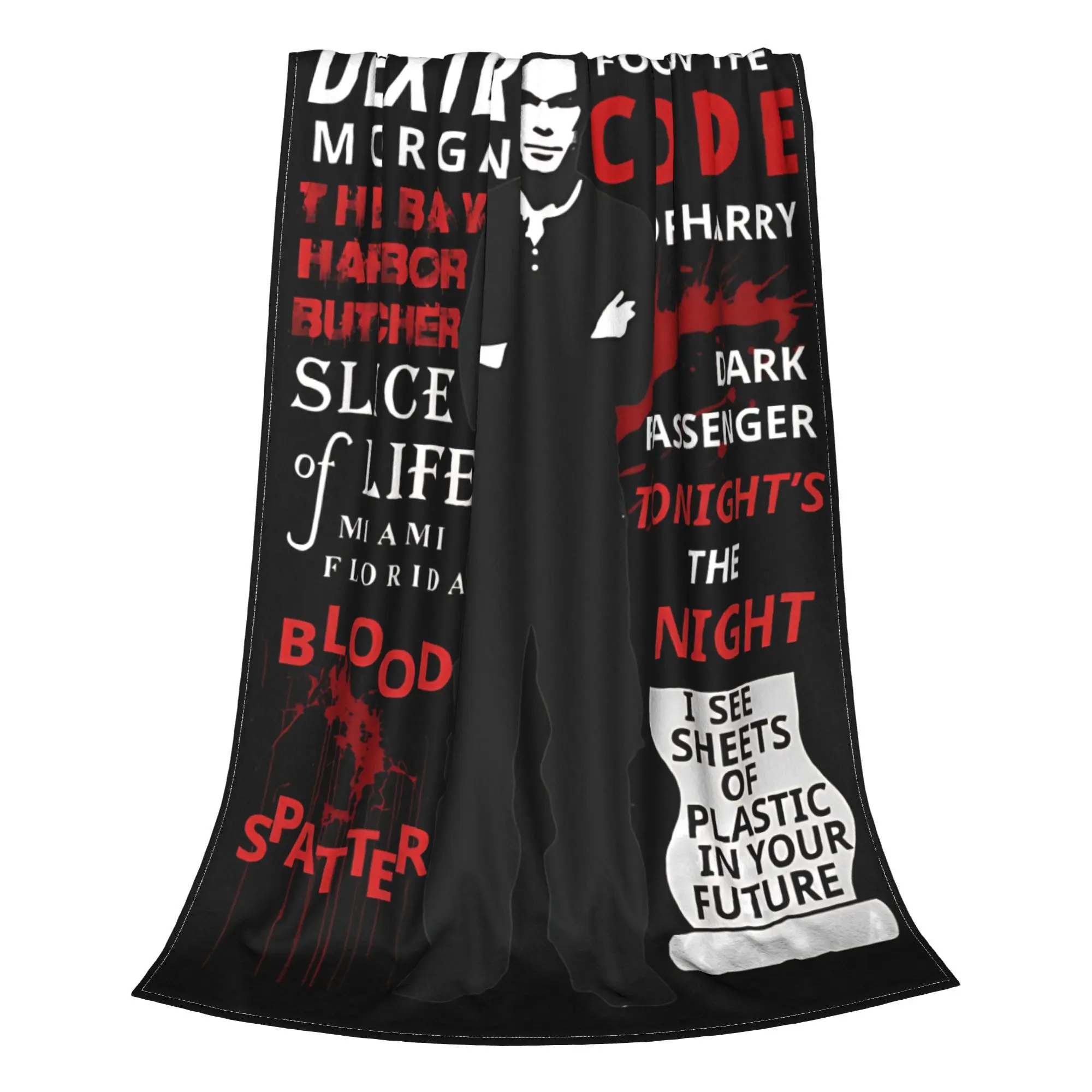 Dexter Morgan Harry's Code  Blankets Fleece  Relax Ultra-Soft Throw Blankets for Bedding Rug Piece