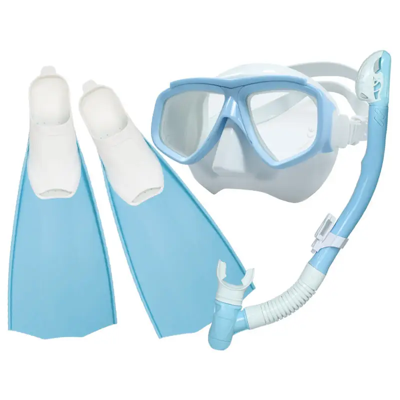New Diving Equipment Divers Use Diving Masks Scuba Snorkeling Equipment Swimming Masks Diving Fins Combination Snorkeling Set