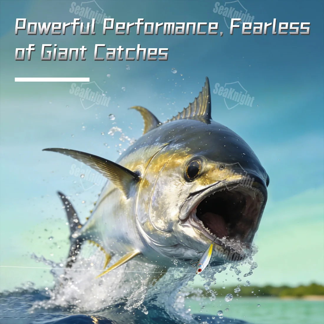SeaKnight  TUNA FISH LINE Leader Line Powerful Nylon Line SEA Big Fish Leader-Line Fluorocarbon Line 50M/100M 6.0#-60# 200LB