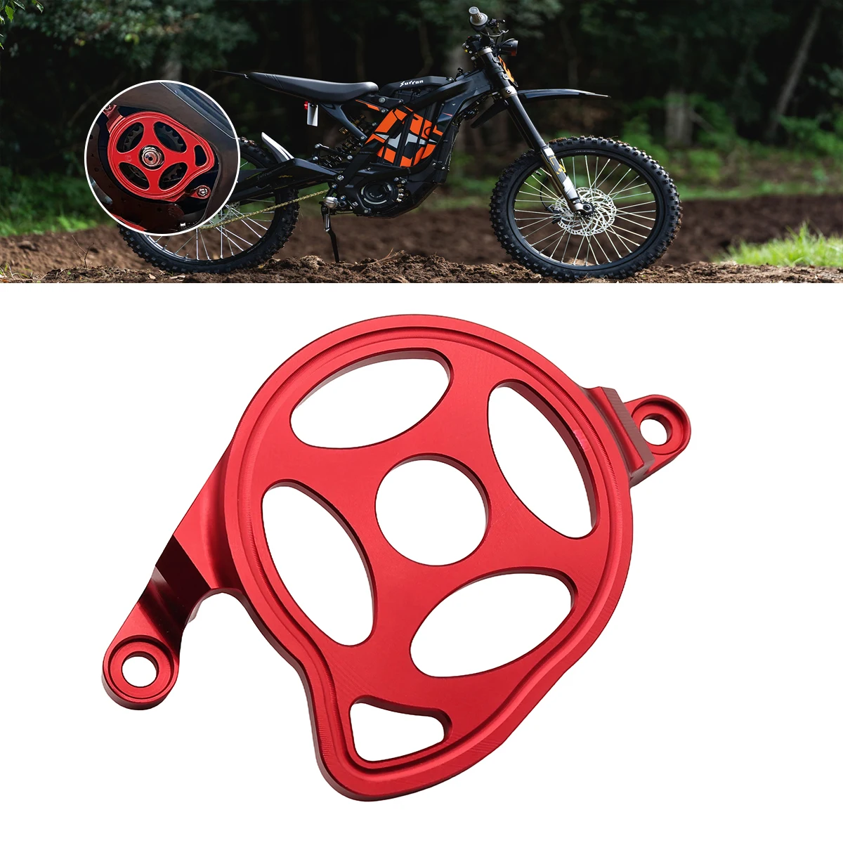 Protector de Correa de Motor CNC para Sur-ron Light Bee X/S, Sur-ron Light Bee LBX, Segway X160 X260