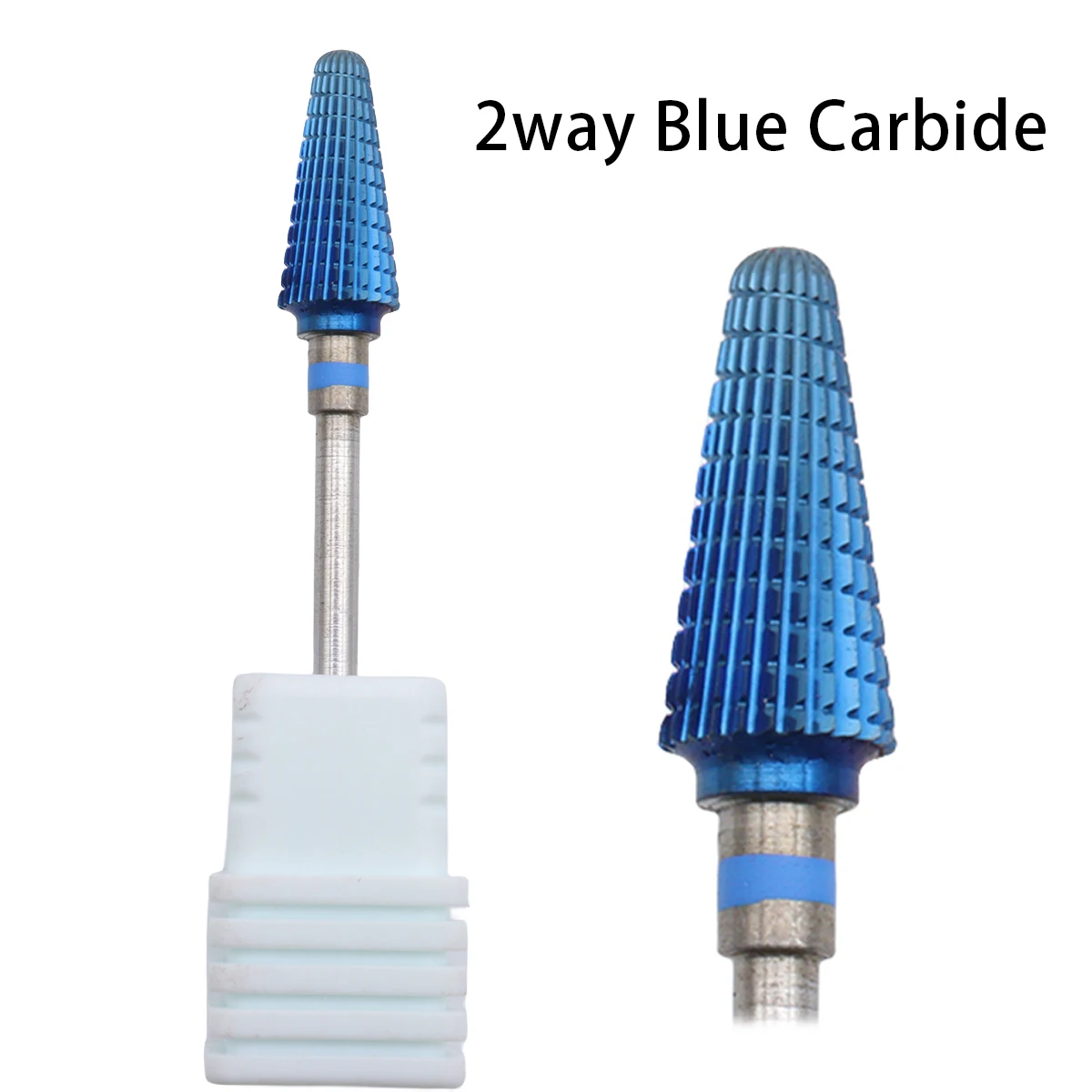 

5in1 Tapered Safety Blue Carbide Nail Drill Bits Cut Drills Carbide Milling Cutter For Manicure Remove Gel Nails Accessories