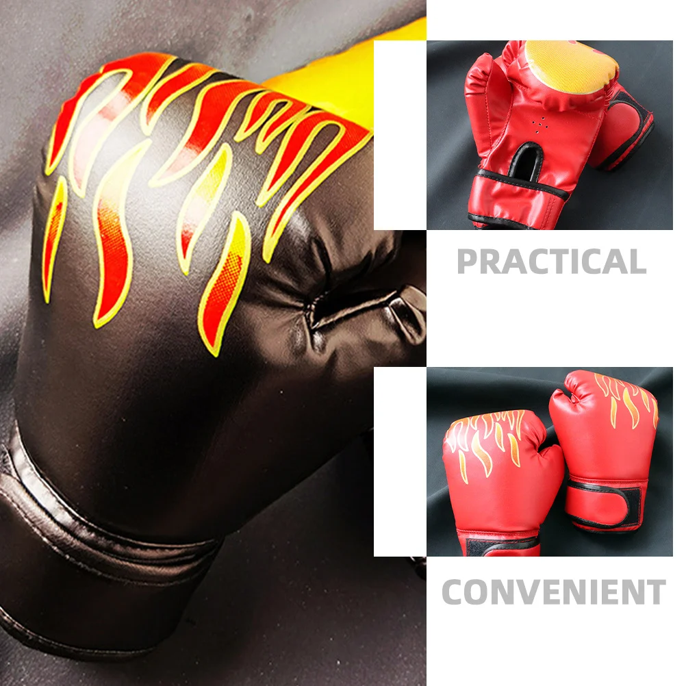 

2Pairs Children Boxing Gloves PU Material Durable Comfortable Training Sparring Kickboxing Punching Kickboxing Glove