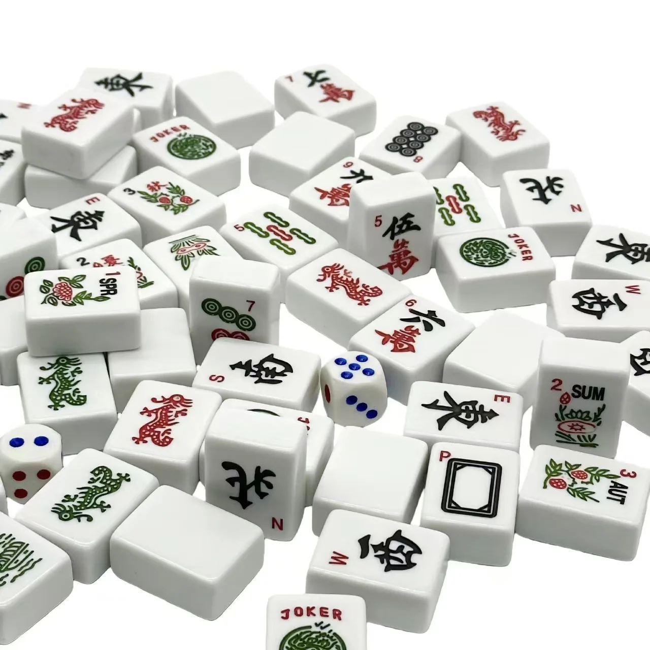 

30MM American Mahjong, Jewish Western Characters Mahjong Tiles, Foreign Style Mahjong Game Set