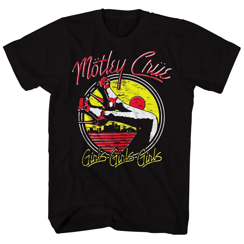 Motley Vintage Crue Fashion Vintage Tshirt T Shirts Vintage Girls Girls Girls T-shirt Cotton Premium Quality Tee Shirts