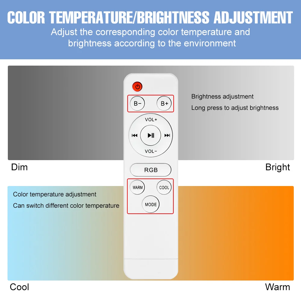Smart RGB Ceiling Light Dimmable Led Lamp 220V Night Lamp Led Color Changing Light Bulb Remote APP Bluetooth Control Indoor Lamp