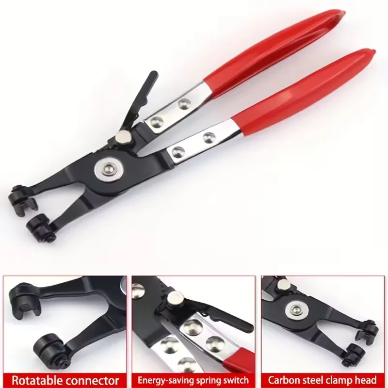 

Car Professional Mechanic Tool Hose Clamp Pincers With Anti Slip Grip For Oil Vacuum Hydraulic Pipeline Fastening Tool In Garage