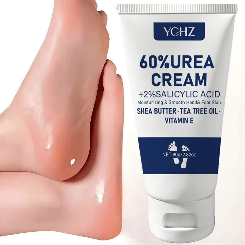 60% Urea Foot Cream with Salicylic Acid for Dry and Cracked Feet - Hydrates and Nourishes Dry Skin - Foot Care for Men and Women, Contains Jojoba Oil, Avocado Oil, and Aloe Vera