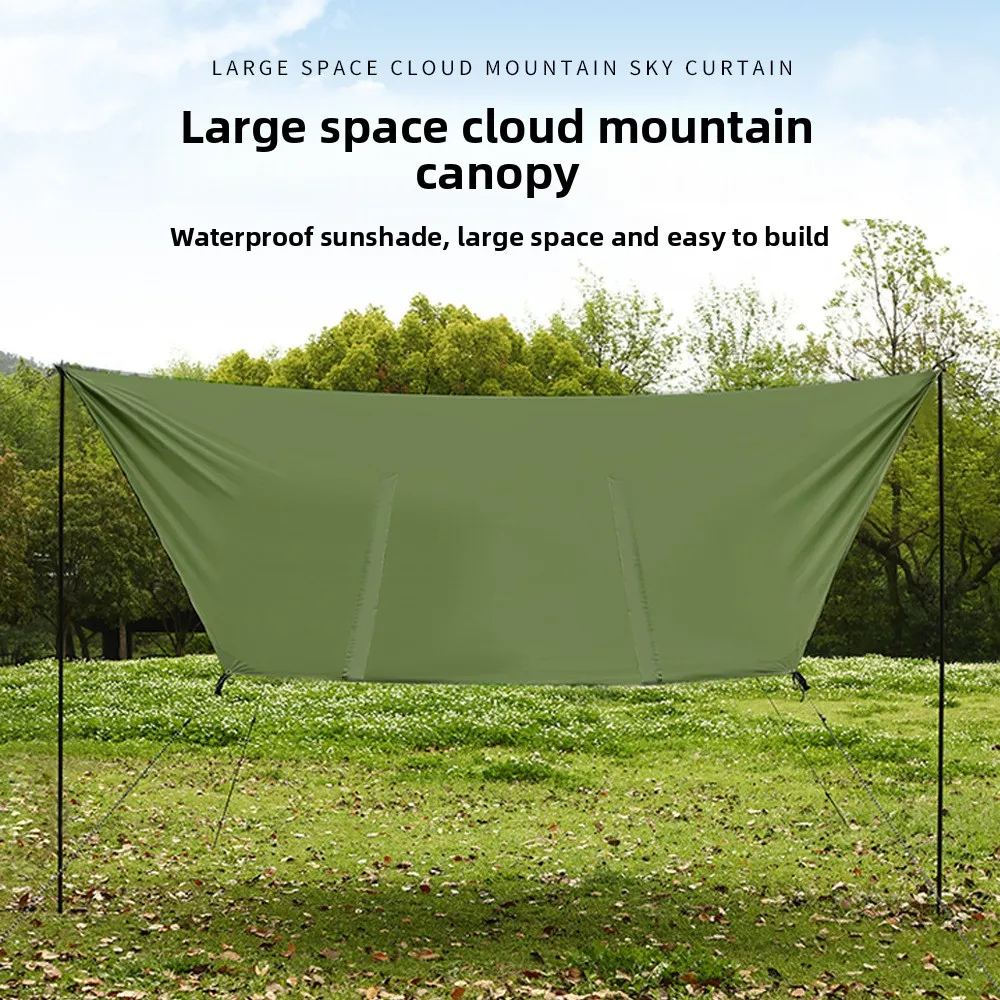 YJQ hexagonal outdoor canopy tent, sunshade and rainproof, ultra-light and portable, can be matched with hammock