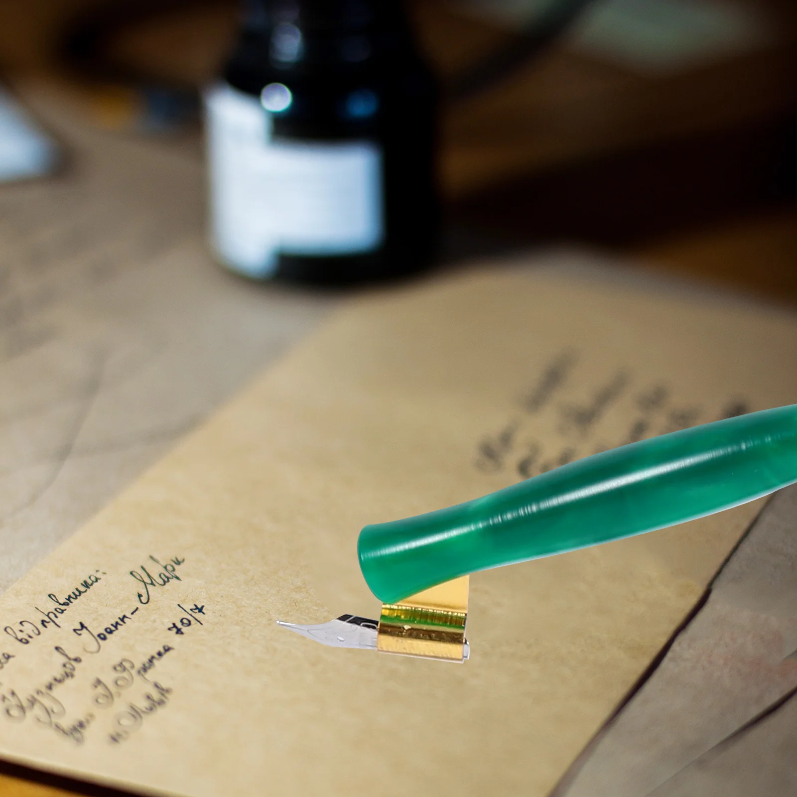 

1 комплект, элегантный набор ручек для каллиграфии, 6 наконечников, гладкое письмо, износостойкий, идеальный подарок для начинающих, английская каллиграфия