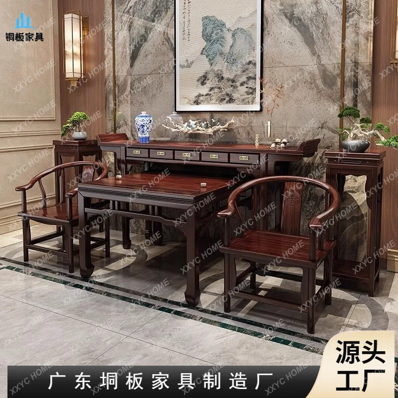 

Стол из массива дерева Shentai Baxian для подачи блюд, большой стол для гостиной, центрального зала, ресторана