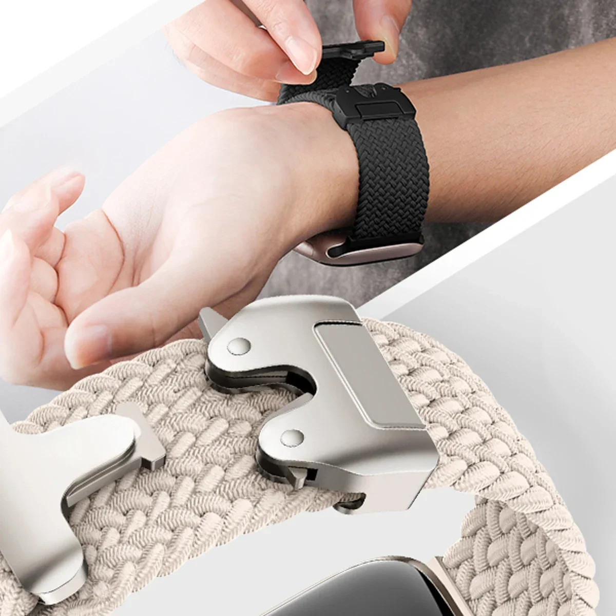 For SAMSUNG GALAXY WATCH ULTRA 47MM Nylon Strap Replacement Strap For Galaxy Ultra 47mm Braided Loop Sport Watchband Accessorie