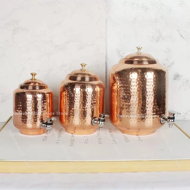 Imported Copper Can Cold Kettle Water Dispenser South East Asia Wind Retro Restaurant Bar Handmade Tea Kettle