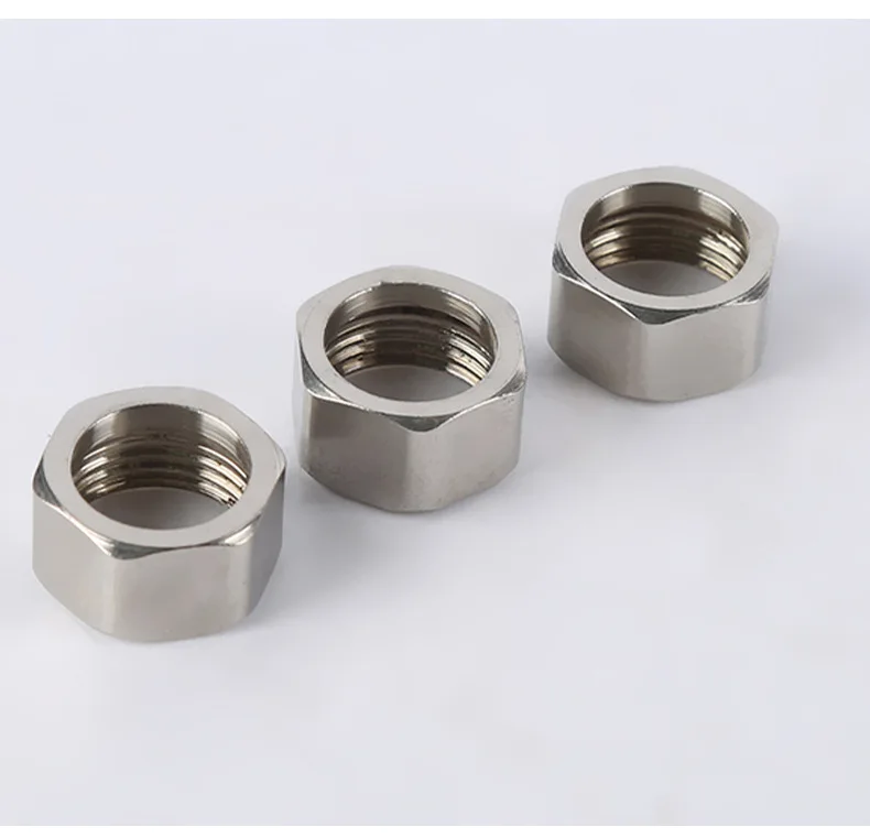 1 PCs 304 and 201 Stainless Steel Bellows Nuts DN15 DN20 DN25 Various Specifications Stainless Steel Electroplated Nuts