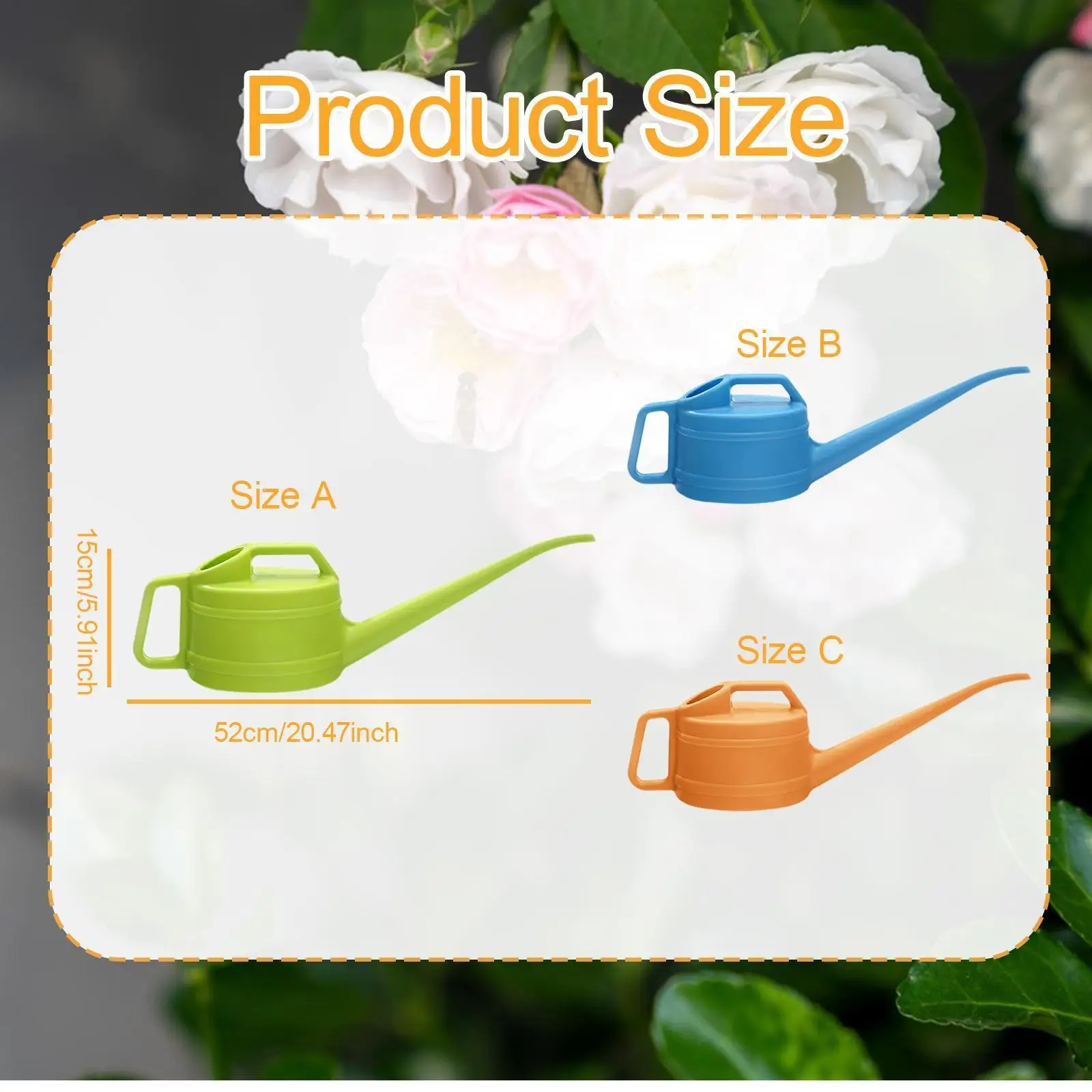 Ergonomic Watering Can Indoor Room Plants Garden Watering Pot Lightweight Sprinkler Handles Reusable Gardening Accessory