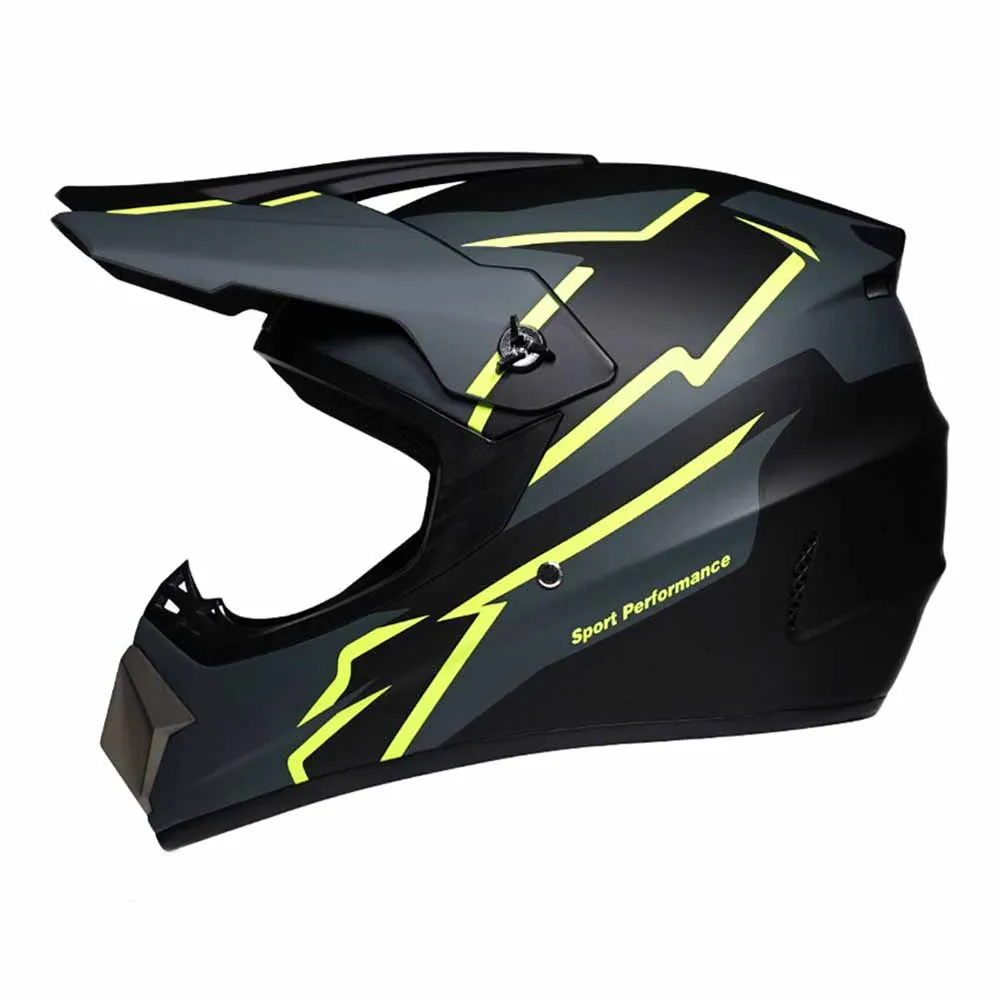 Yellow Reborn Anti-Fall Motorcycles Accessories Wear-Resistant Head Protection Breathable Motocross Kask Full Face Biker Helmets