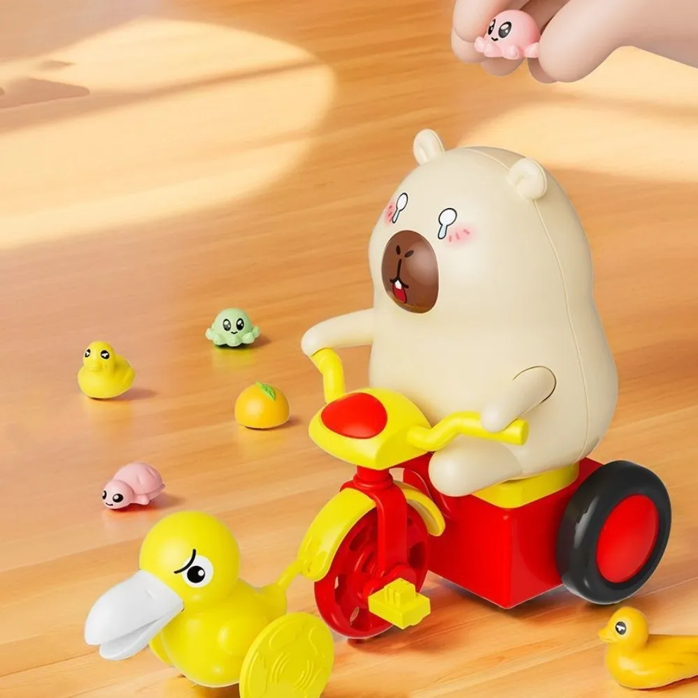 Capybara à remonter créatif, voiture à tirer, mouette, dessin animé, poupée mécanique, jouets mignons et amusants, figurine Capybara pour enfants