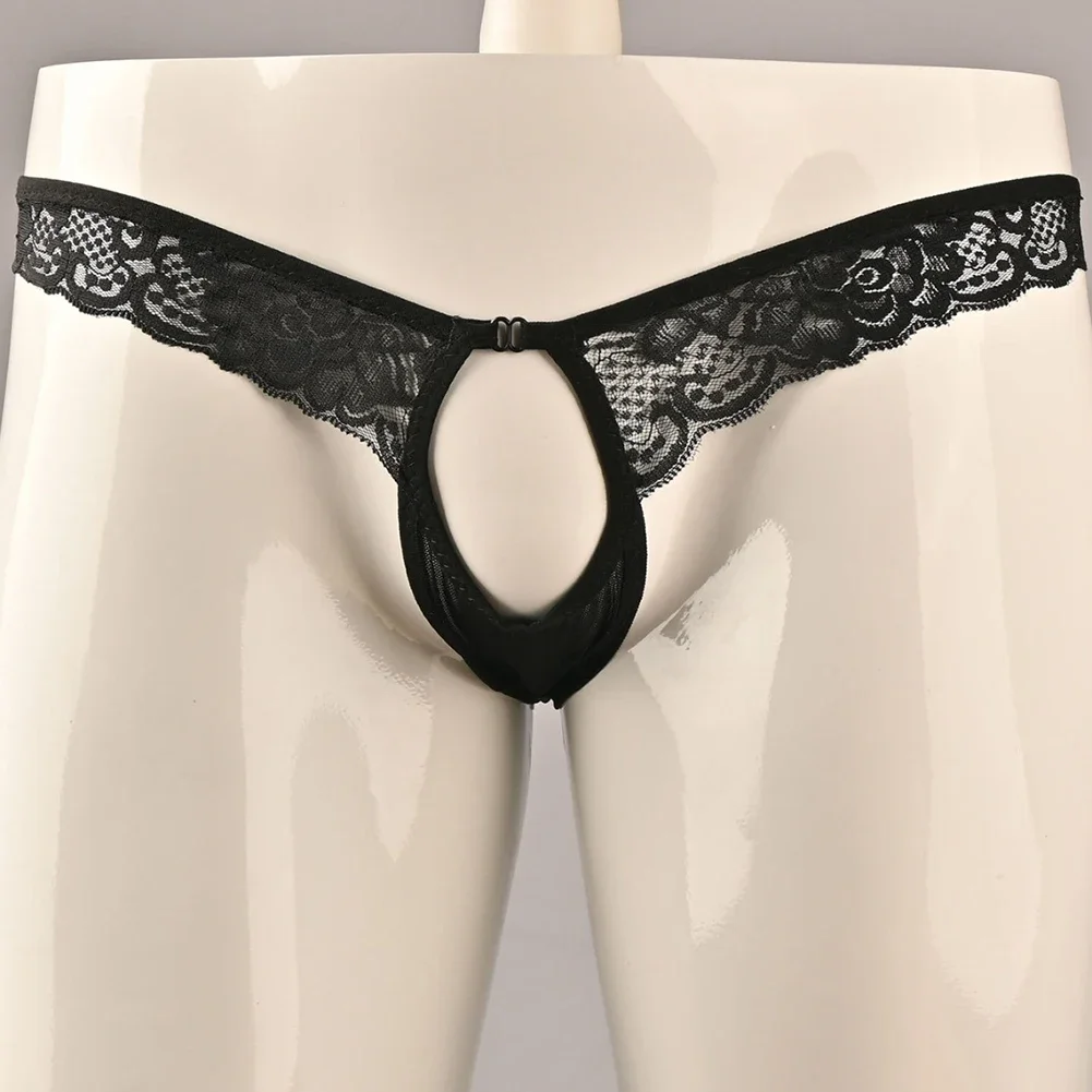

For Night Mesh Hollow Pouch G-string Briefs Night Polyester Print Pattern All Season Brand New Breathable Low Waist