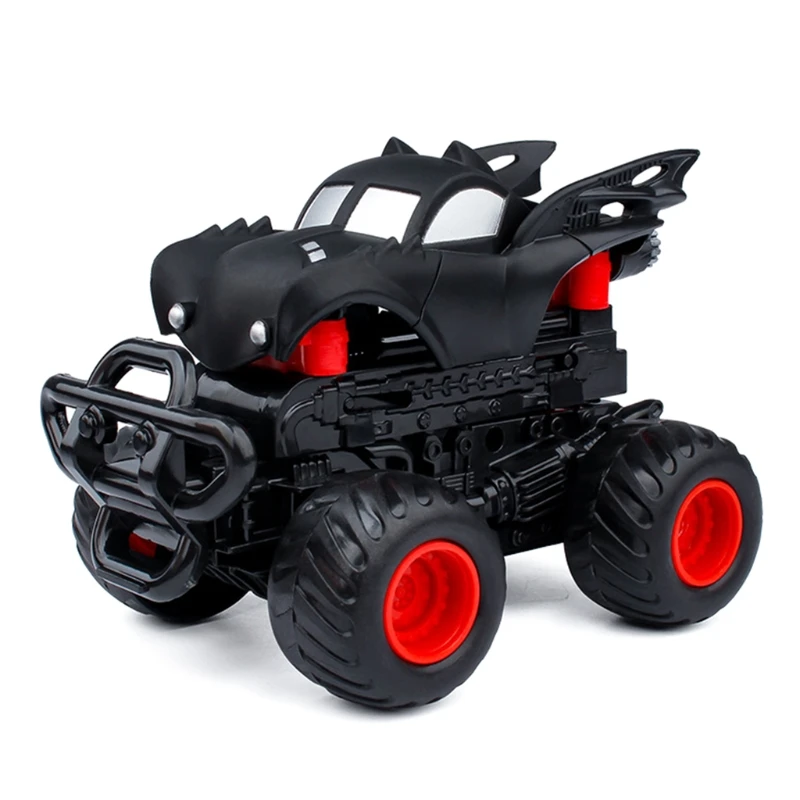 Friction Powered Monsters Trucks for Boys Push and Go Car Vehicles Inertia-Stunt Bounce Deformation Car for Kids