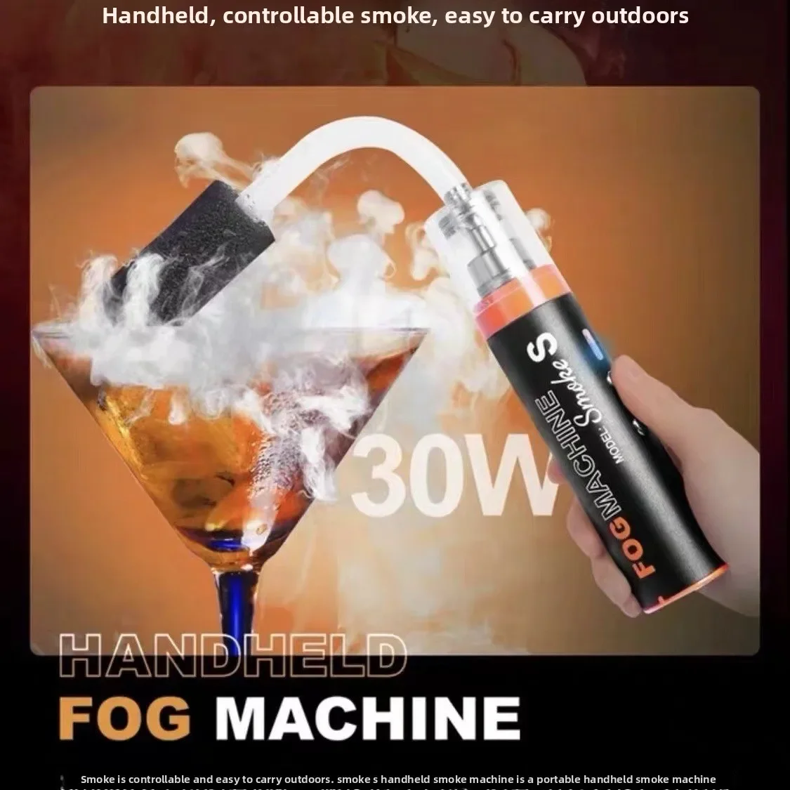 Small Portable Smoke Machine Professional Film and Television Studio Short Video Studio Stage Performance Atmosphere
