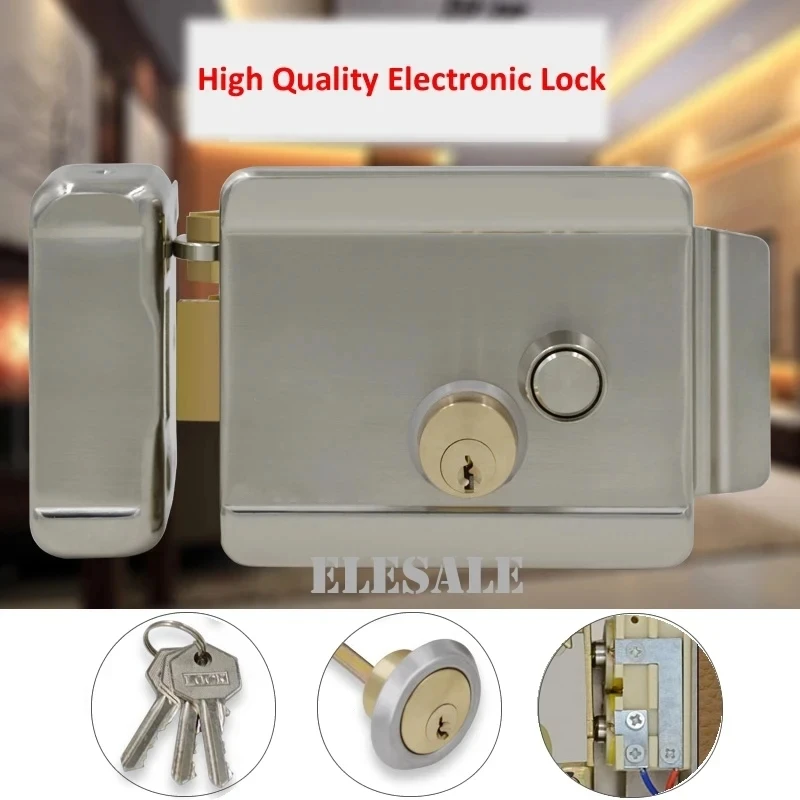 

Brand New Lectric Control Lock Magnetic Door For Intercom Door Electronic Phone System 12V DC Video Access System