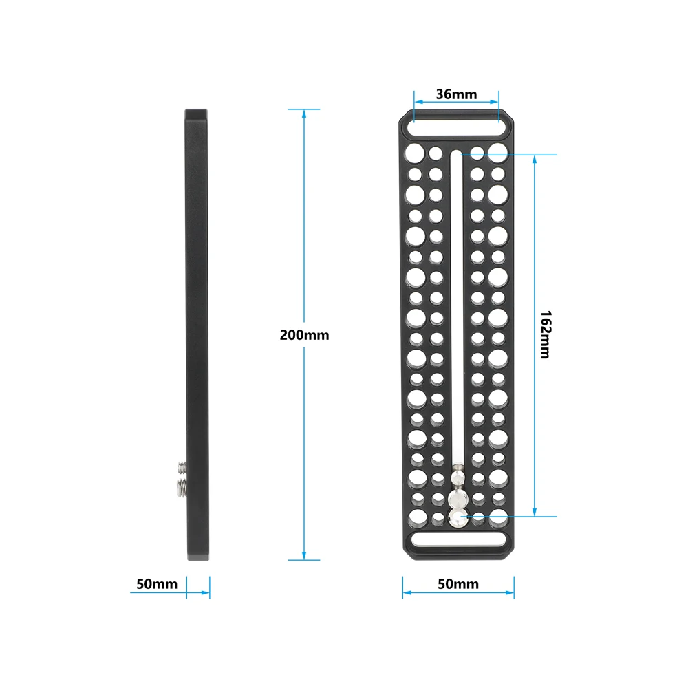 CAMVATE Switching Plate Camera Mounting Cheese Plate With Multiple 1/4