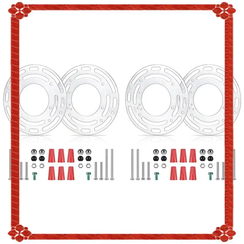 

24-часовая доставка, 4 упаковки монтажных кронштейнов для светильников, монтажная пластина для потолочного светильника, блоки для крепления настенного светильника с винтом и Nu