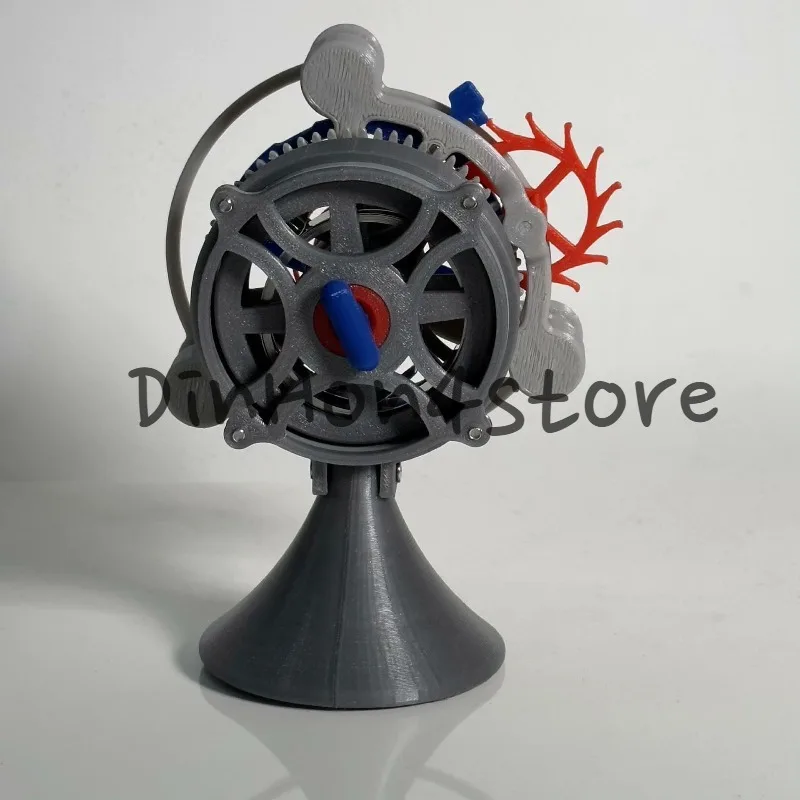 Tourbillon Gear Transmission Mechanical Model Finished Spring Power Device Rotating Escapement Structure Three-dimensional Model