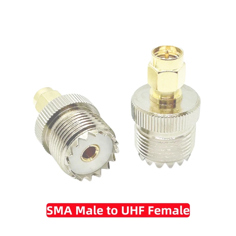 SMA to UHF PL259 SO239 Radio Antenna Adapter UHF to SMA Male to Female RF Coax Connector for FPV Antenna Coaxial Cable