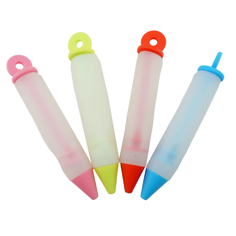 Silicone Food Writing Pen  Cake Mold Cream Cup Cookie Icing Piping Pastry Nozzles Kitchen Accessories Cream Cake Writing Pen