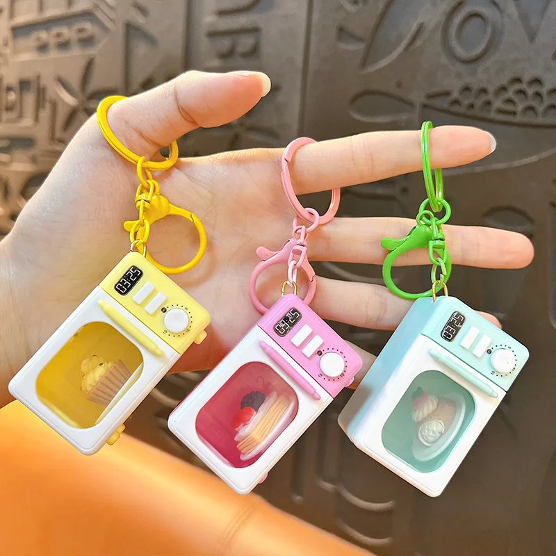 Simulation Cake Microwave Oven Light Toys Creative Can Open The Door Microwave Oven Food Glowing Students Small Toys Party Gifts