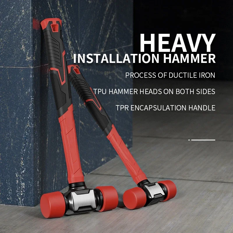 Rubber Hammer Paste Floor Tile Installation Hammer Solid Rubber Hammer Tools