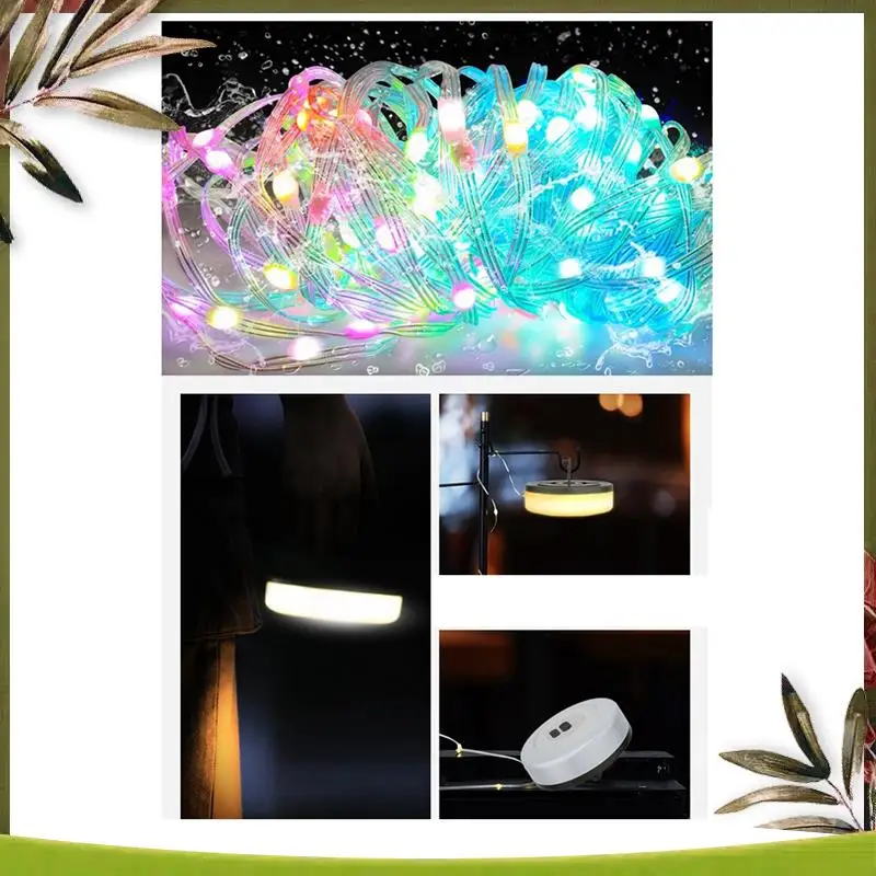 

Надежные светодиодные портативные лампы для кемпинга, фонари для кемпинга, гирлянда, лента для зонтика, палатки, балкона, вечеринки, беседки, сада