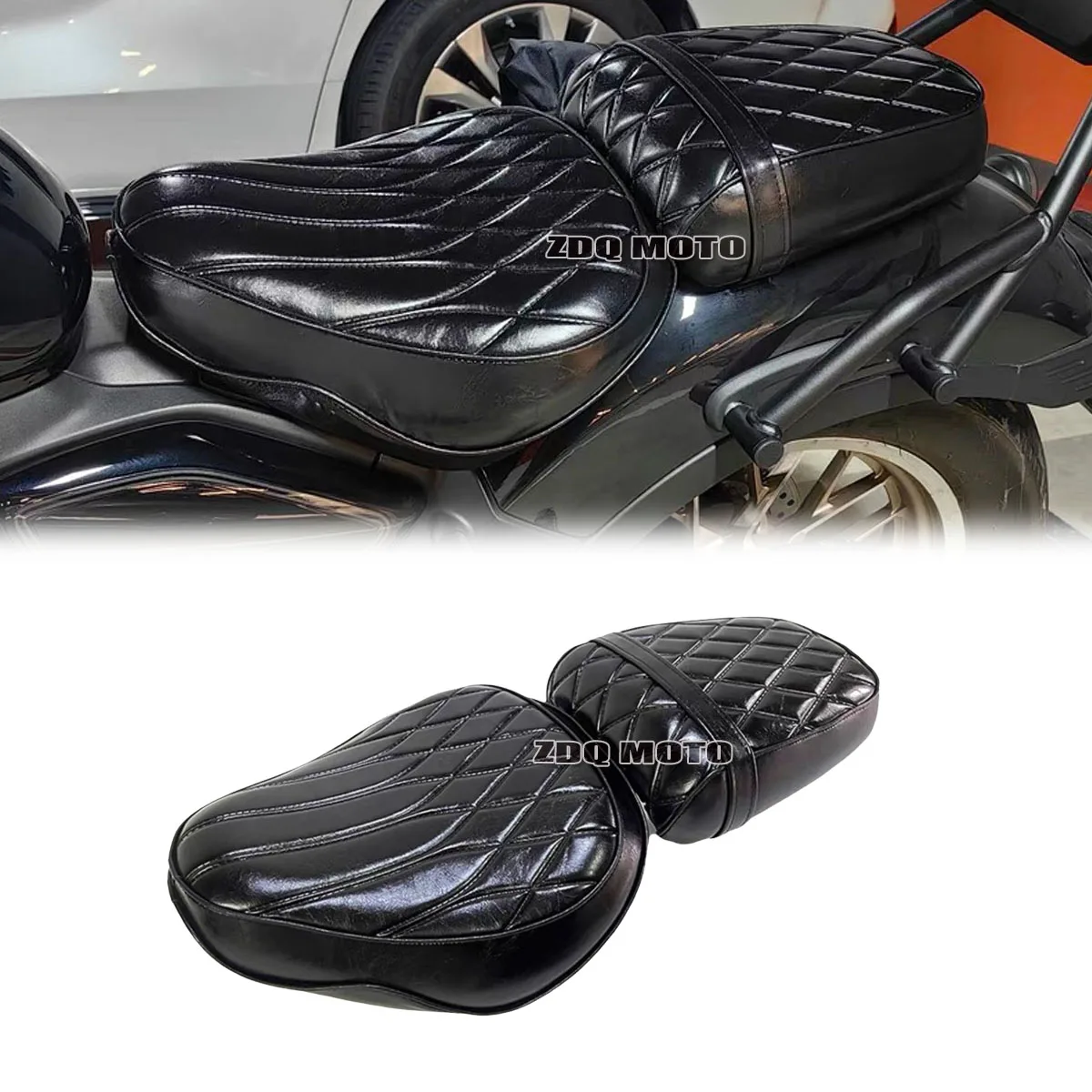 

Подходит для CFMOTO 450CLC CLC450 CL-C 450 2023-2025, мотоцикла Diamond 2,0, улучшенная разделенная подушка сиденья водителя, пассажирские сиденья