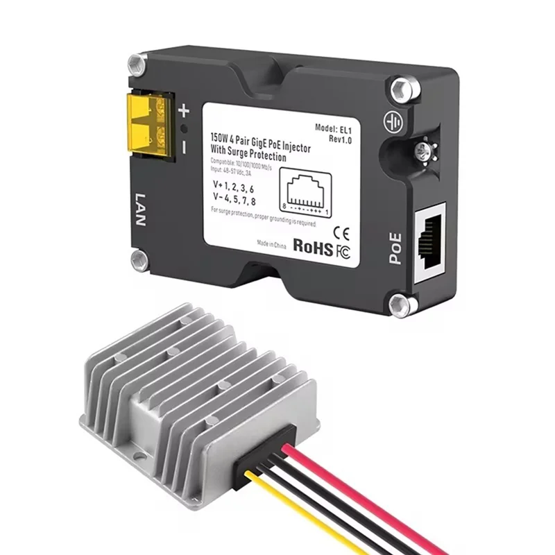 

N34R-адаптер антенны для Starlink V2, 150 Вт, EL1, источник питания POE, аксессуары Starnet Space X, усилитель EL4-12V-48V-3A