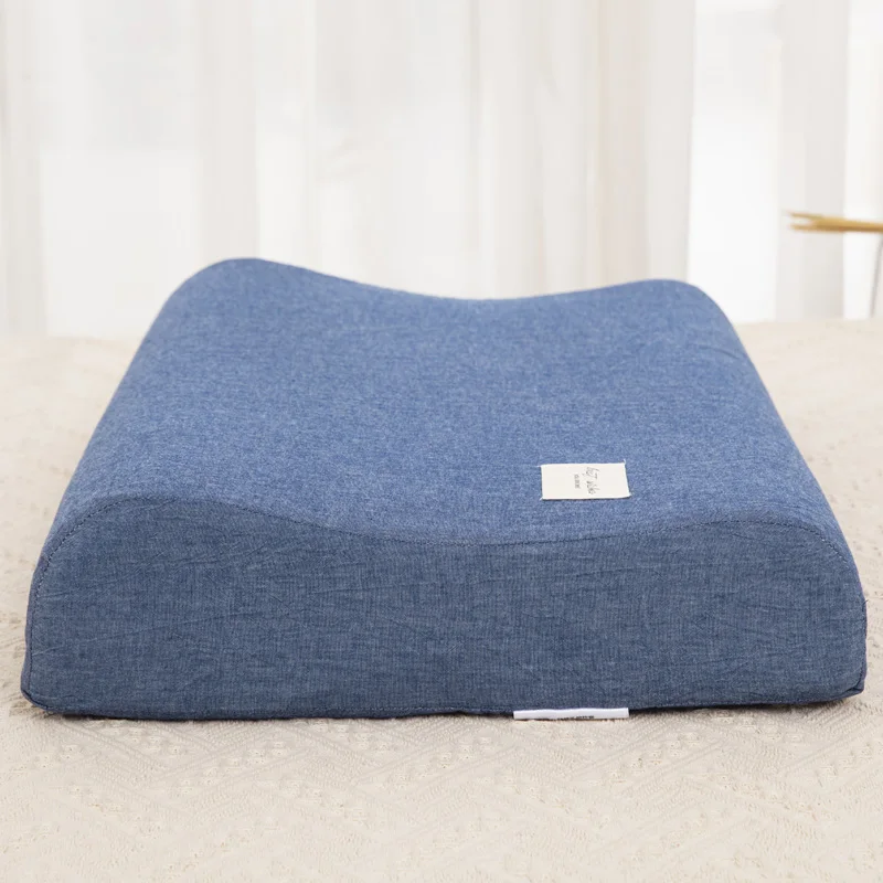Washable Cotton Latex Pillowcase 30x50cm - Memory Pillow Cover for Home Bedroom Sleeping  Skin-Friendly Bedding Accessory