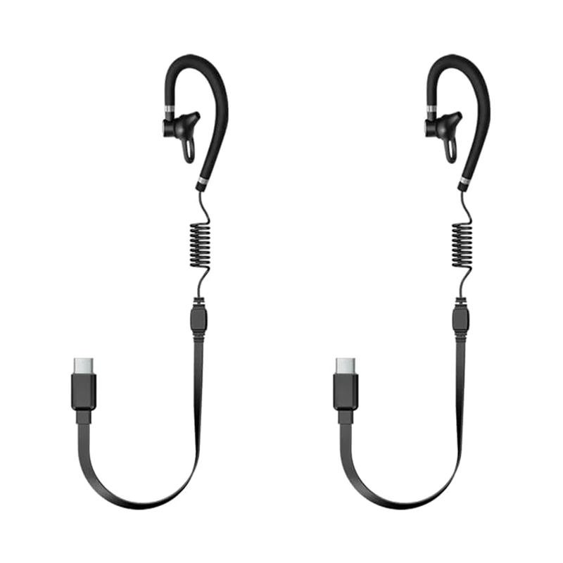 Super Sale 2PCS Wired Headset Earpiece PTT MIC Headset Air Tube Microphone for Super Mini Walkie Talkie Radio