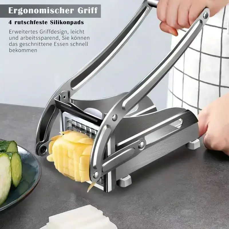 ~Stainless Steel Potato Cutter French Fry Chipper Vegetable Slicer Home Kitchen Tool For Carrot Cucumber