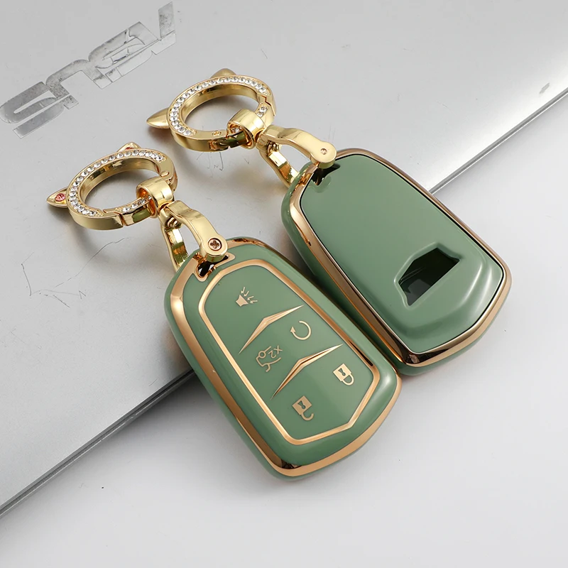 Для Cadillac ATS CT6 CTS DTS XT5 Escalade ESV SRX STS XTS ELR 2014 - 2018 ТПУ Смарт-брелок для автомобиля брелок для ключей
