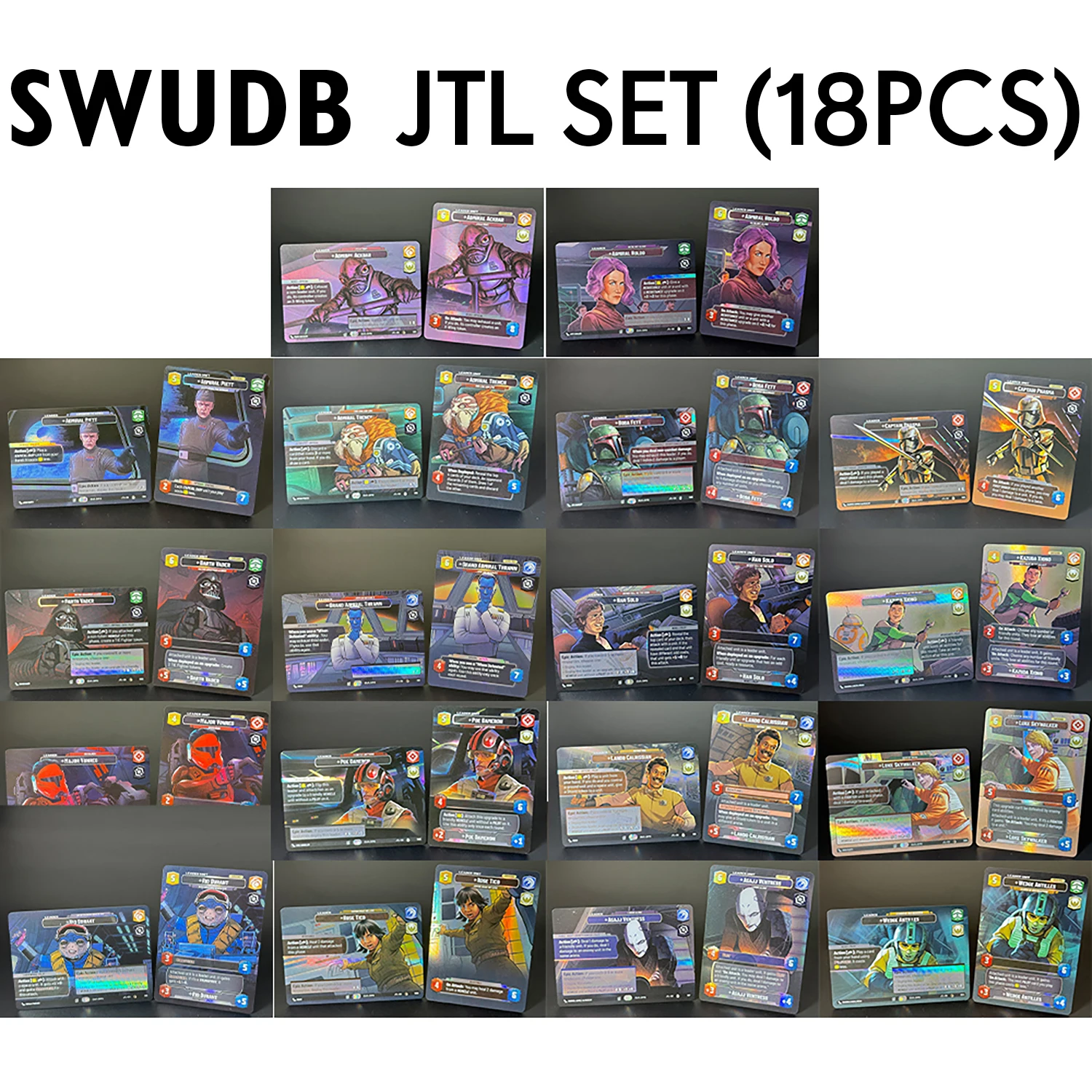 

SWUDB Foil Proxy Game Card Set Jump to Lightspeed (JTL) Twilight of the Republic (TWl) Toys and Gifts Collectors Trading Card