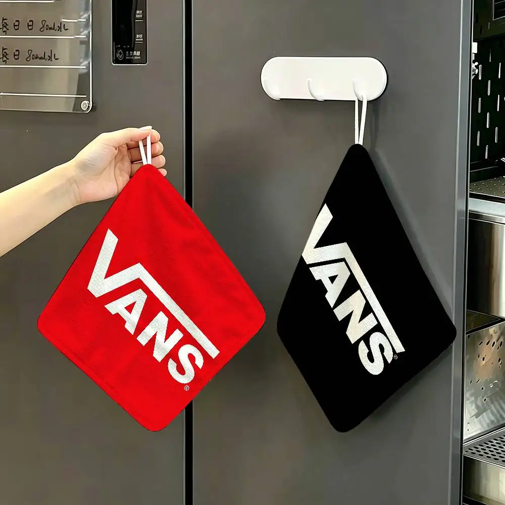 Sport Brand V-VansS Logo Game Hanging Kitchen Towel, Polyester Cotton Material, Multipurpose Hand Wiping Towel for Family