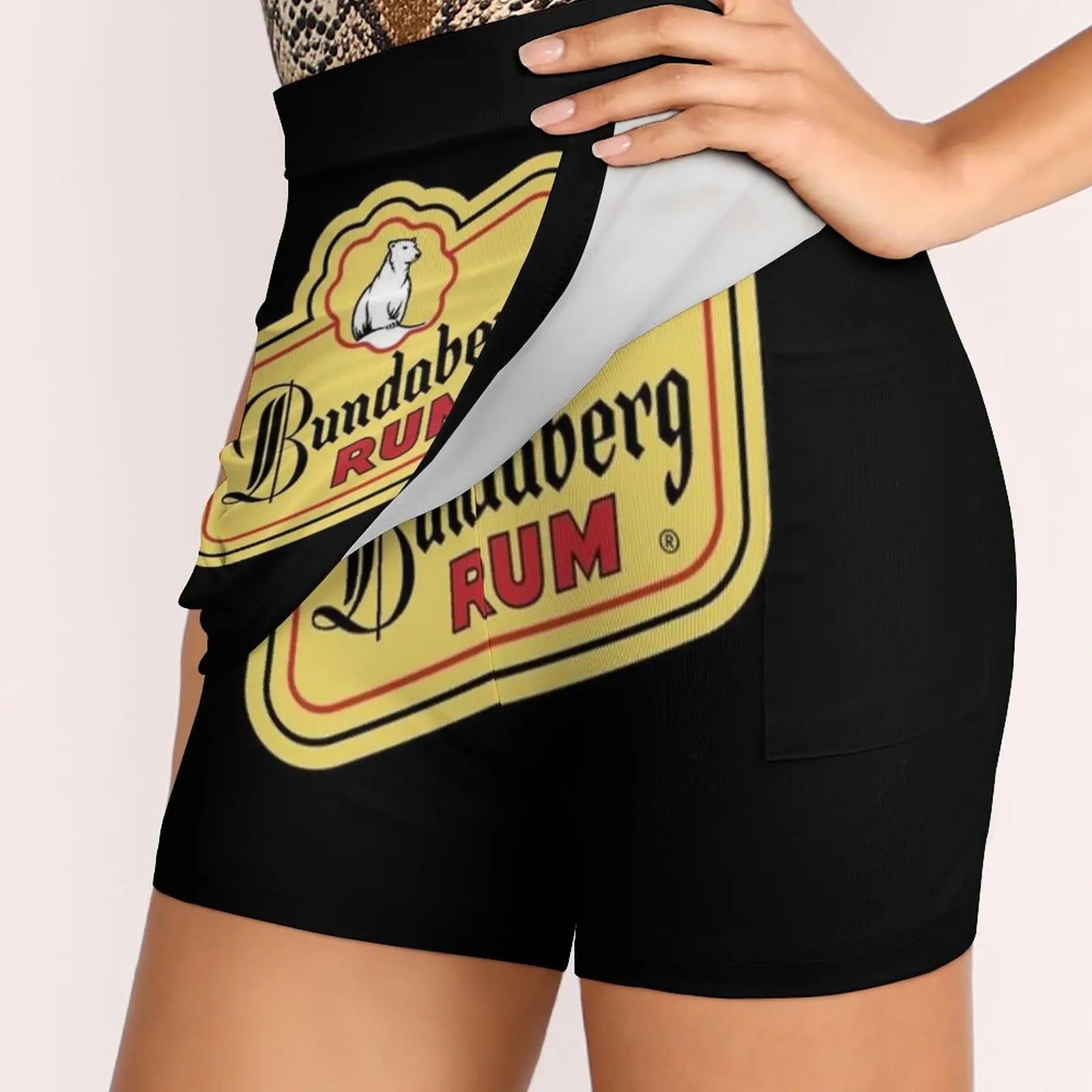 Bear Women's skirt Sport Skort Skirt With Pocket Fashion Korean Style Skirt 4Xl Skirts Bundaberg Rum Logo Bundaberg Rum Logo