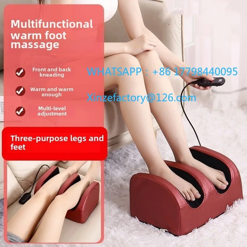 

Customizable Foot Massage Machine Constant Temperature Hot Compress Massage Kneading Deep Massage Calf and Arm Black Red Color