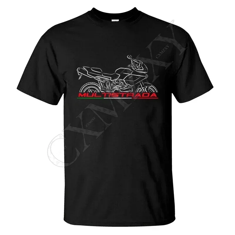 

2025 Men T Shirt Casual Ducatis Multistrada 620 1000 1100 T-shirt Graphic Summer Short Sleeves 100% Cotton S-3XL Cool Tee