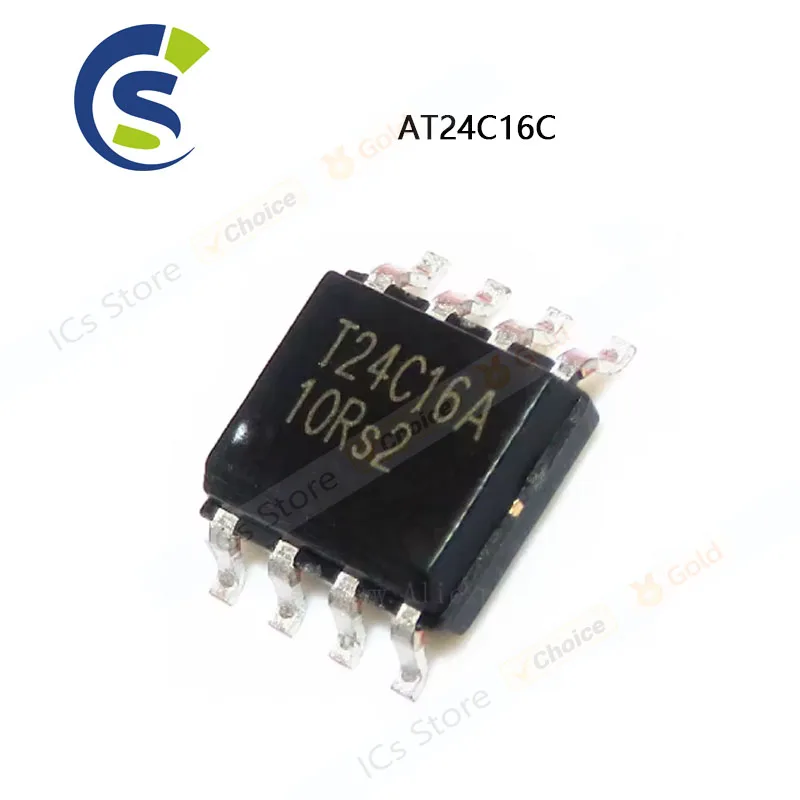 10PCS new and original AT24C16 SOP 24C16 SOP-8 AT24C16C-SSHM-T