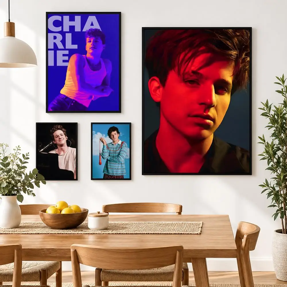 Singer C-charlies Puths Poster Waterproof HD Modern Peel And Stick Wall Decor Living Room Dorm Garage
