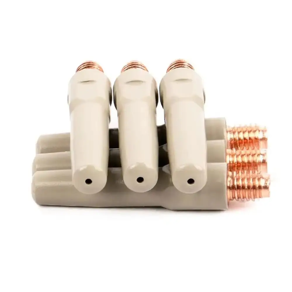 1Pcs Durable Coating Protect Welding Contact Tips 0.8/1.0/1.2mm Copper MIG Nozzle Tip Conductive 45mm Welding Tool Parts