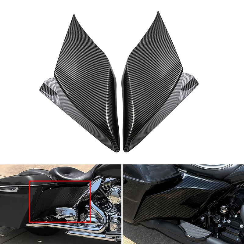 

1 Pair Motorcycle Left Right Battery Side Cover Panels Accessories For Harley Touring Electra Street Glide Road King 2009-2013